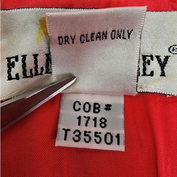 Vintage 90s Ellen Ashley Dress Womens 6 PETITE Linen Short Sleeve Sheath Pockets - Picture 5 of 9